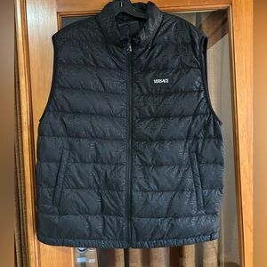 Men's Versace padded vest monogram throughout size 54/3XL made in Italy